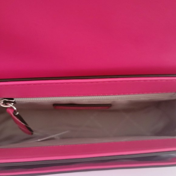 Michael Kors Bradshaw Medium Pocket Messenger Crossbody Handbag Dragonfruit - Picture 8 of 8